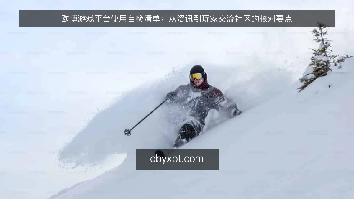 欧博游戏平台使用自检清单：从资讯到玩家交流社区的核对要点