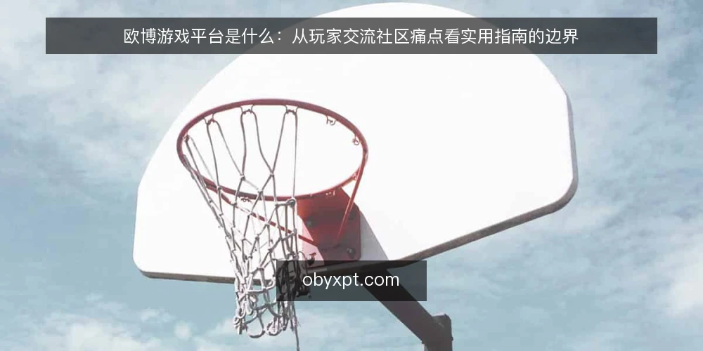 欧博游戏平台是什么:从玩家交流社区痛点看实用指南的边界 — 玩家交流社区里的信息噪声从哪里来 配图
